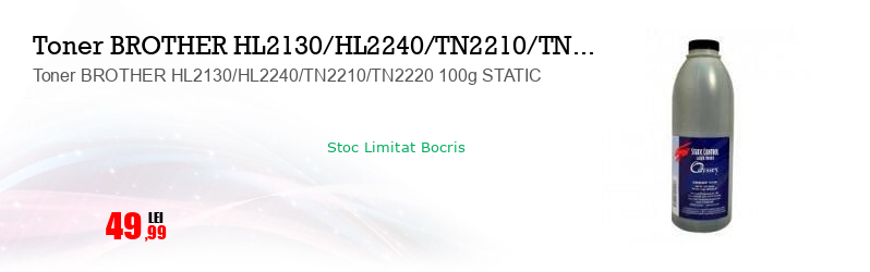 Toner BROTHER HL2130/HL2240/TN2210/TN2220 100g STATIC