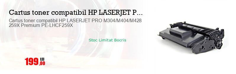 Cartus toner compatibil HP LASERJET PRO M304/M404/M428 259X Premium PE-LHCF259X