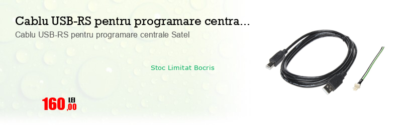 Cablu USB-RS pentru programare centrale Satel