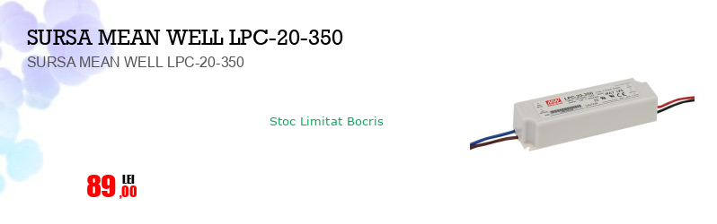 SURSA MEAN WELL LPC-20-350