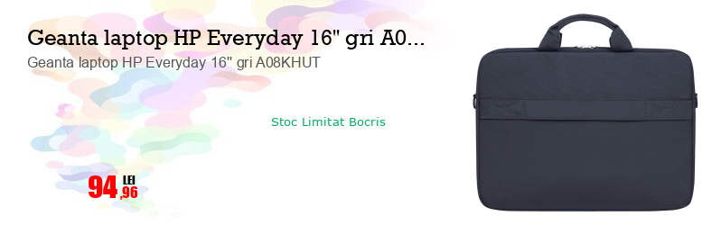 Geanta laptop HP Everyday 16'' gri A08KHUT