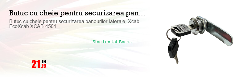 Butuc cu cheie pentru securizarea panourilor laterale, Xcab, EcoXcab XCAB-4501