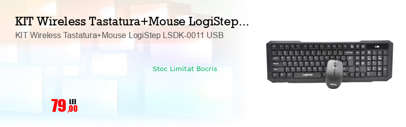 KIT Wireless Tastatura+Mouse LogiStep LSDK-0011 USB