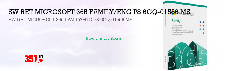 SW RET MICROSOFT 365 FAMILY/ENG P8 6GQ-01556 MS