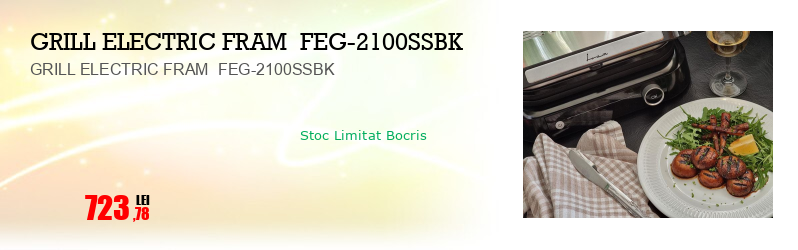 GRILL ELECTRIC FRAM  FEG-2100SSBK