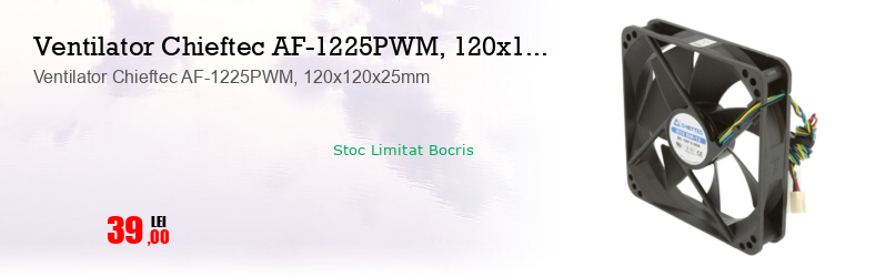Ventilator Chieftec AF-1225PWM, 120x120x25mm