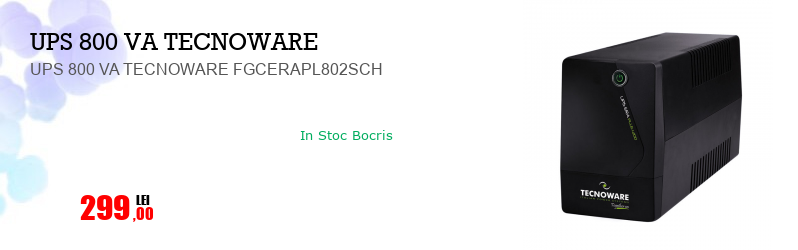 UPS 800 VA TECNOWARE FGCERAPL802SCH