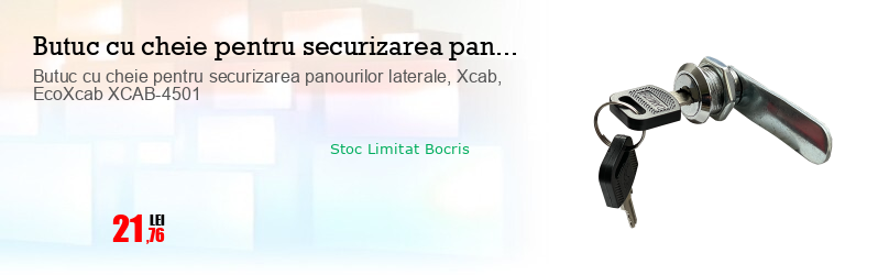 Butuc cu cheie pentru securizarea panourilor laterale, Xcab, EcoXcab XCAB-4501