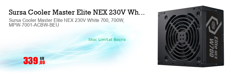 Sursa Cooler Master Elite NEX 230V White 700, 700W, MPW-7001-ACBW-BEU