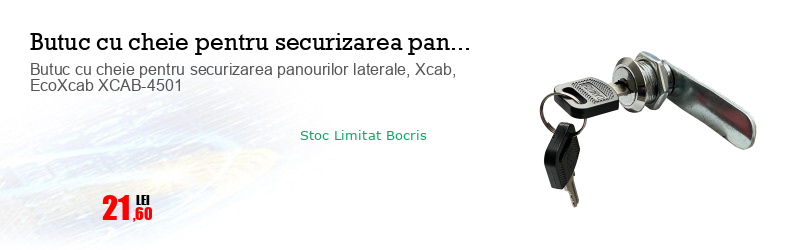 Butuc cu cheie pentru securizarea panourilor laterale, Xcab, EcoXcab XCAB-4501