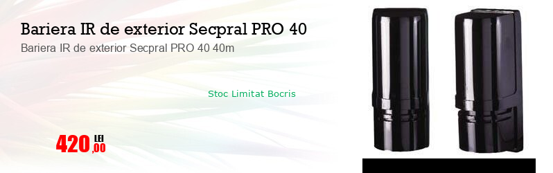 Bariera IR de exterior Secpral PRO 40 40m 