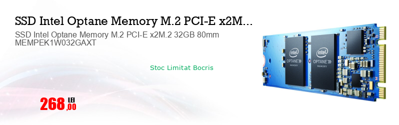 SSD Intel Optane Memory M.2 PCI-E x2M.2 32GB 80mm MEMPEK1W032GAXT 