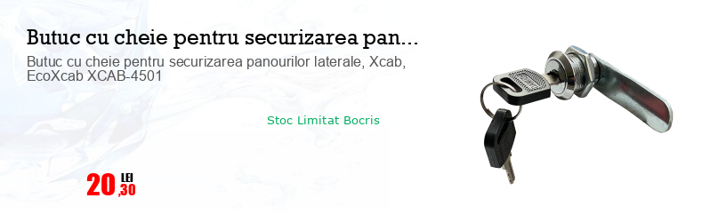 Butuc cu cheie pentru securizarea panourilor laterale, Xcab, EcoXcab XCAB-4501