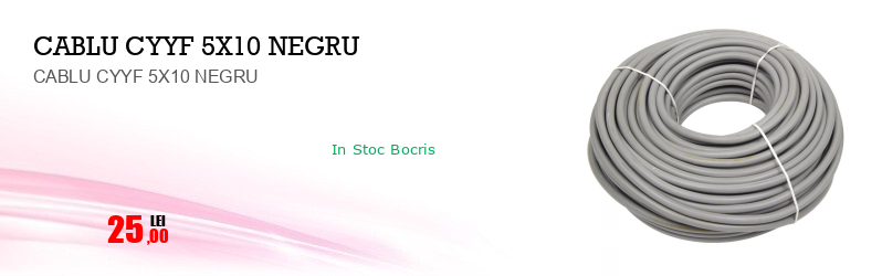 CABLU CYYF 5X10 NEGRU