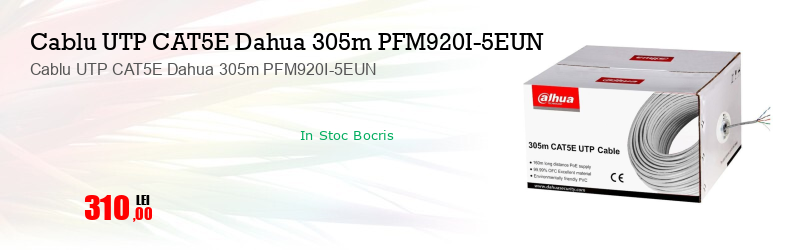 Cablu UTP CAT5E Dahua 305m PFM920I-5EUN