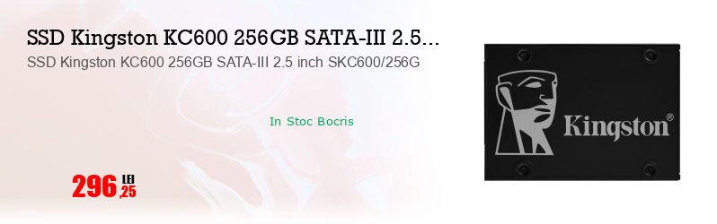 SSD Kingston KC600 256GB SATA-III 2.5 inch SKC600/256G