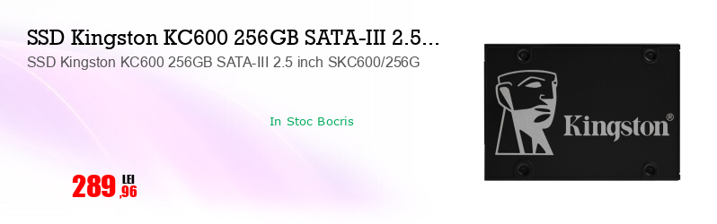 SSD Kingston KC600 256GB SATA-III 2.5 inch SKC600/256G