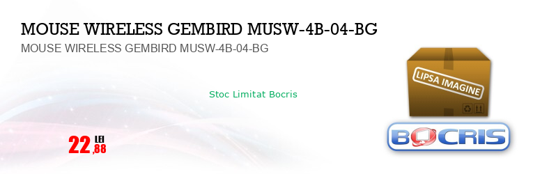 MOUSE WIRELESS GEMBIRD MUSW-4B-04-BG