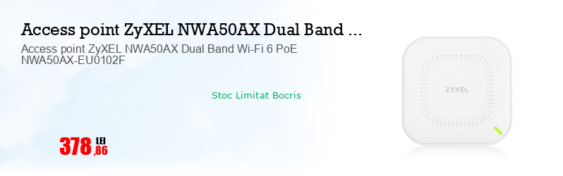 Access point ZyXEL NWA50AX Dual Band Wi-Fi 6 PoE NWA50AX-EU0102F